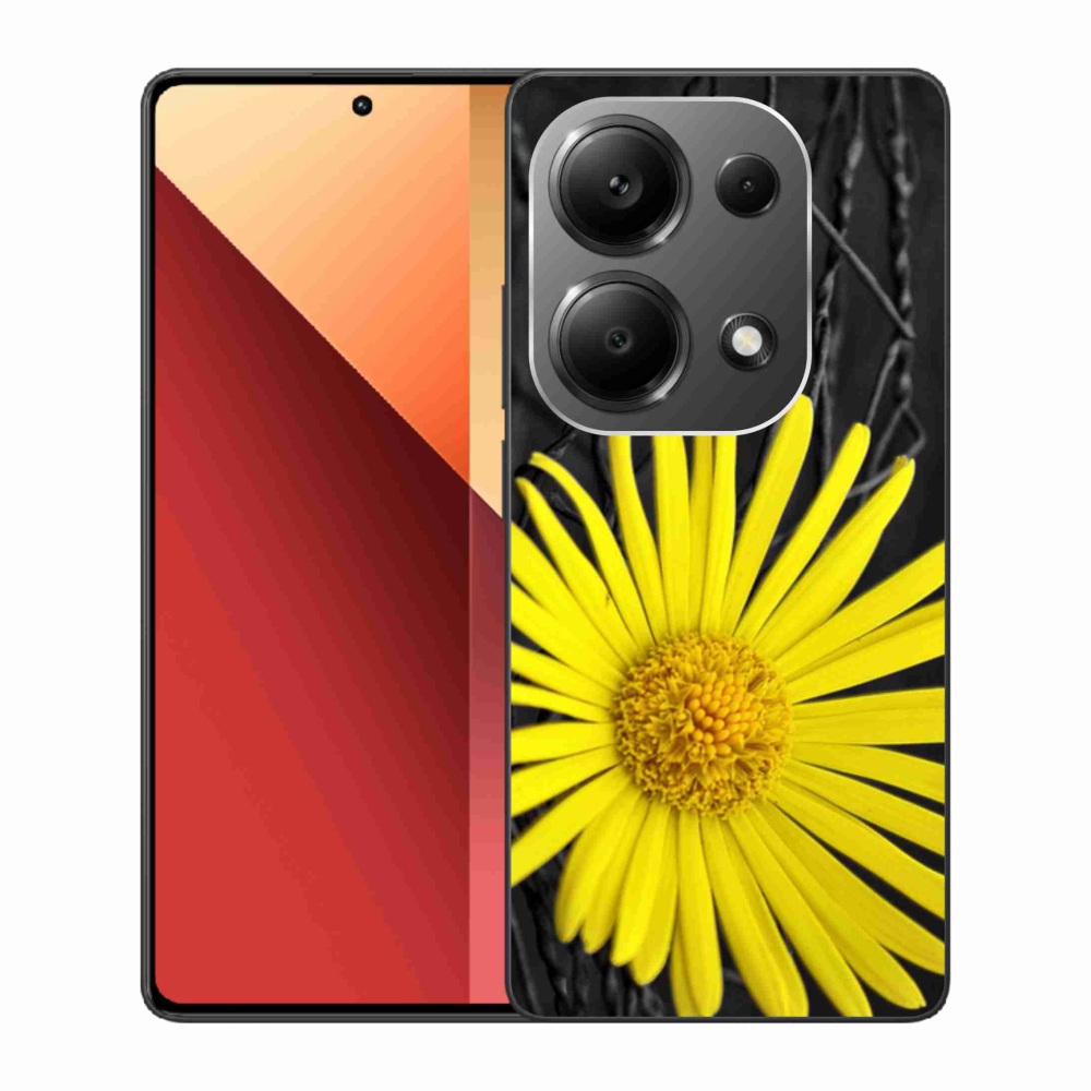 Gél borítás mmCase a Xiaomi Redmi Note 13 Pro 4G/Poco M6 Pro számára - sárga virág