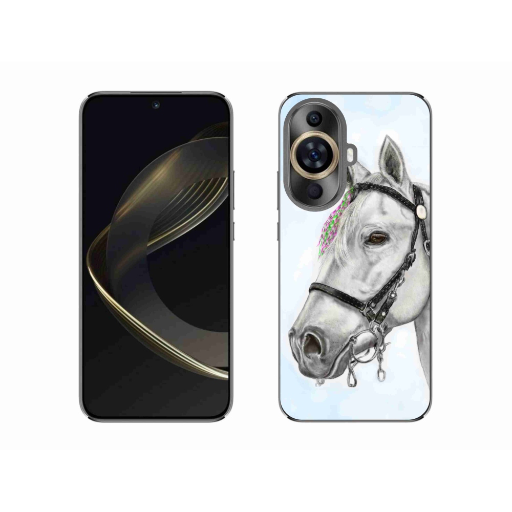 Zselés borítás mmCase a Huawei Nova 11-hez - fehér ló 1
