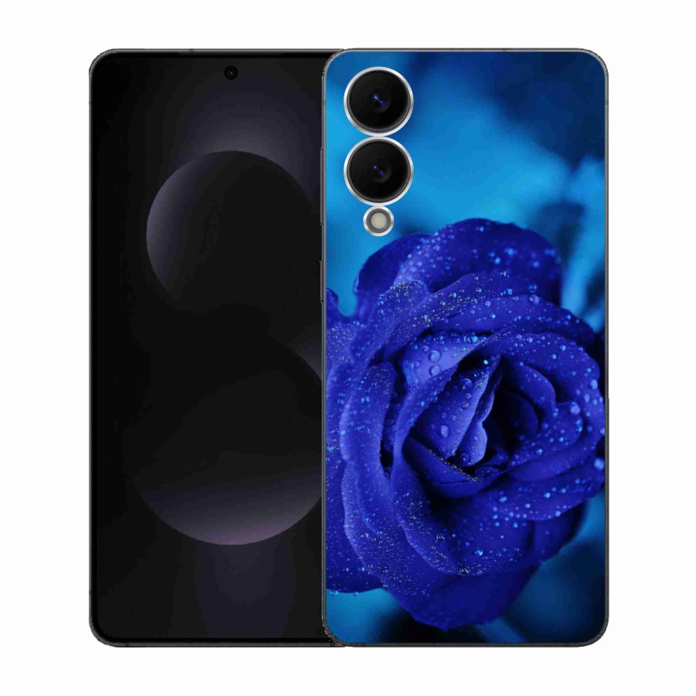 Gél védőhuzat mmCase Samsung Galaxy S25 Edge készülékhez - kék rózsa