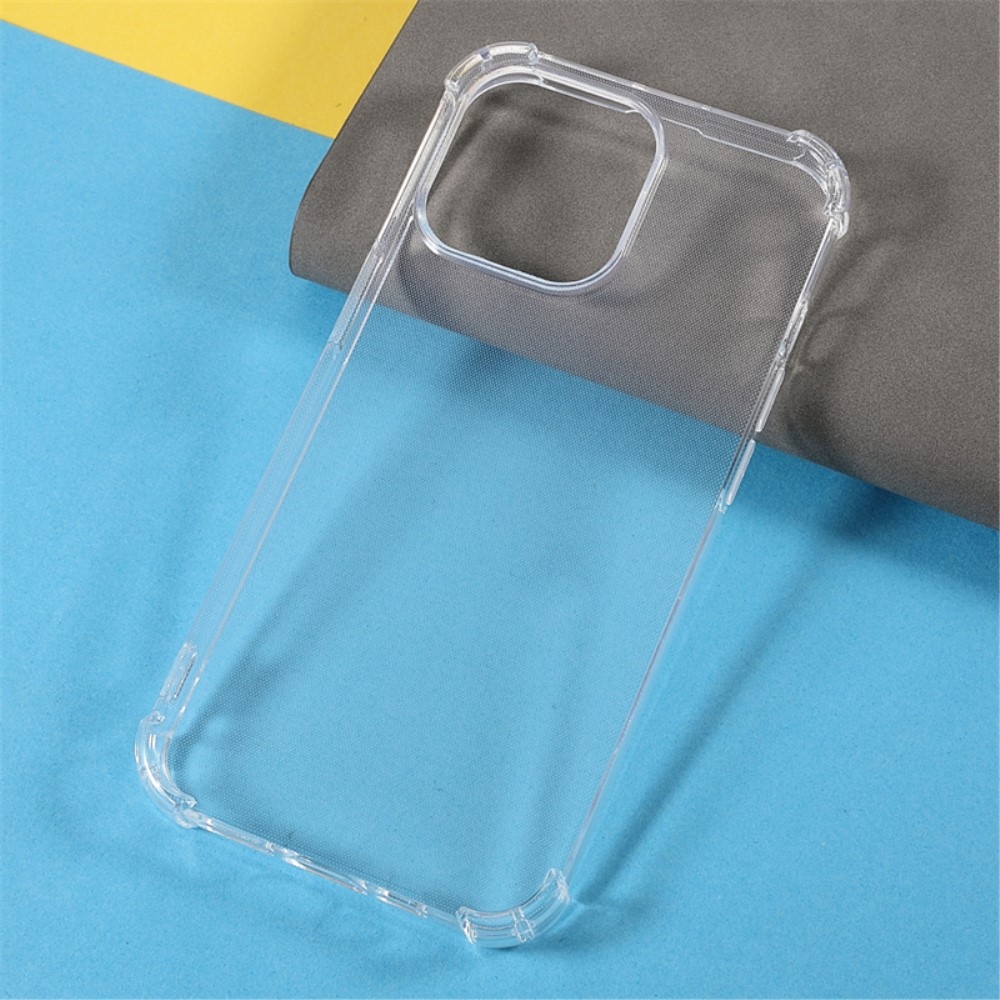 Zselés tok megerősített sarkokkal iPhone 15 Pro Max készülékhez - átlátszó