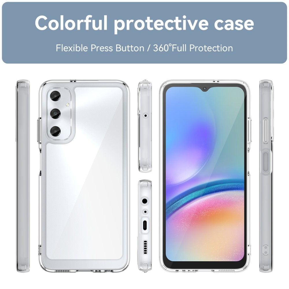 Gél tok kemény hátlappal Samsung Galaxy A05s készülékhez - átlátszó