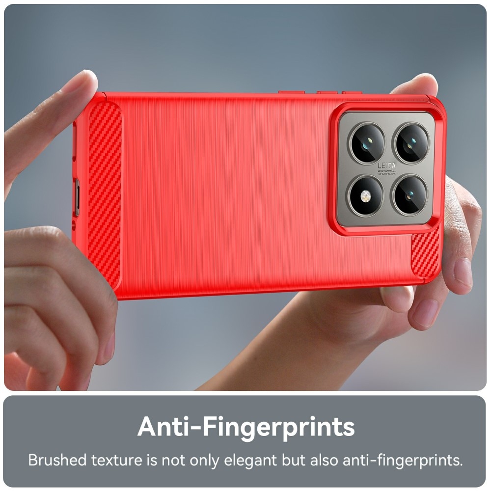 Szénálló zselés tok Xiaomi 14T/14T Pro készülékhez - piros