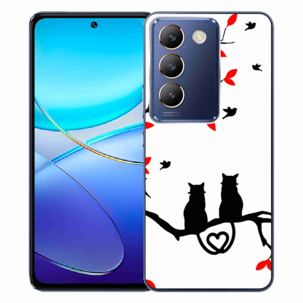 Gél borító mmCase a Vivo V40 SE 4G/5G készülékhez - macskaszerelem