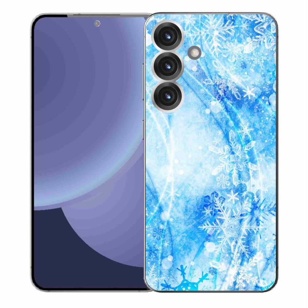 Gél védőhuzat mmCase Samsung Galaxy S25+ készülékhez - hópelyhek