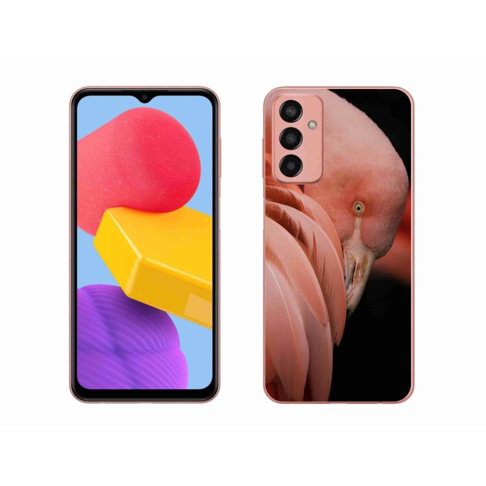 Gél védőhuzat mmCase Samsung Galaxy M13 készülékhez - flamingó 3
