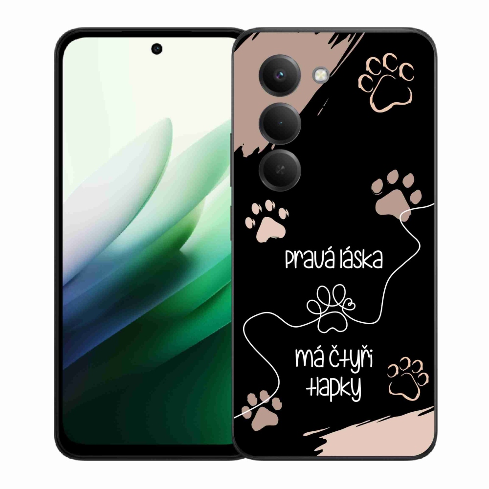 Gél borítás mmCase a Xiaomi Redmi 15 5G számára - kutya motívum 1 fekete háttér