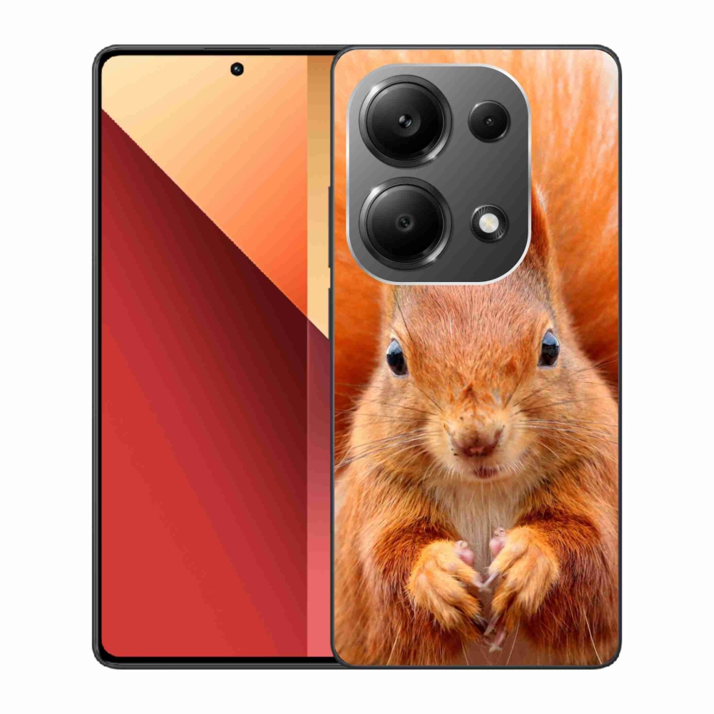 Zselés borítás mmCase a Xiaomi Redmi Note 13 Pro 4G/Poco M6 Pro - mókus számára