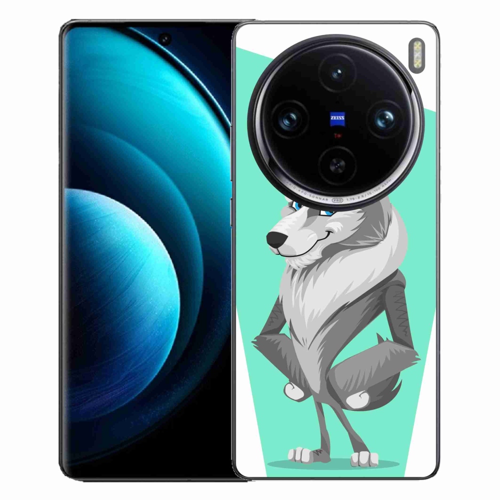 Zselés borítás mmCase a Vivo X100 Pro 5G készülékhez - rajzfilmfarkas