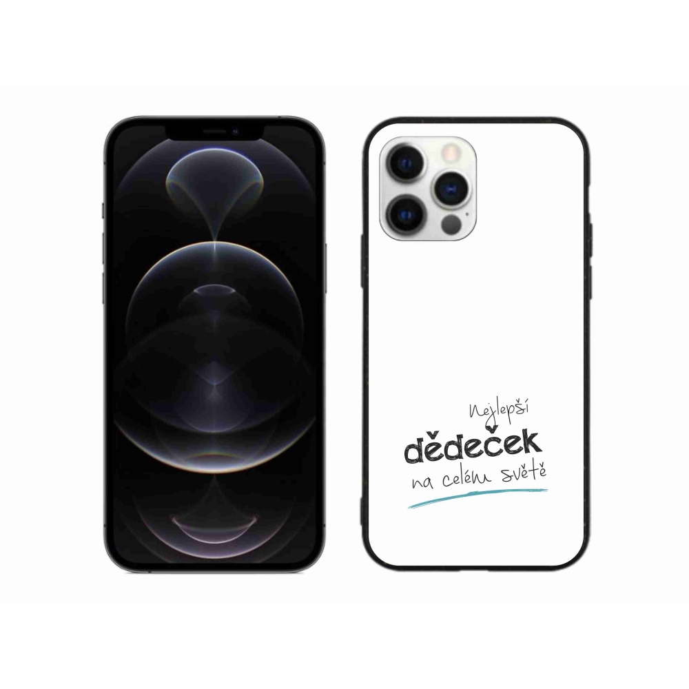 Gél borítás mmCase iPhone 12 Pro Max készülékhez - Legjobb nagypapa 3 Fehér háttér