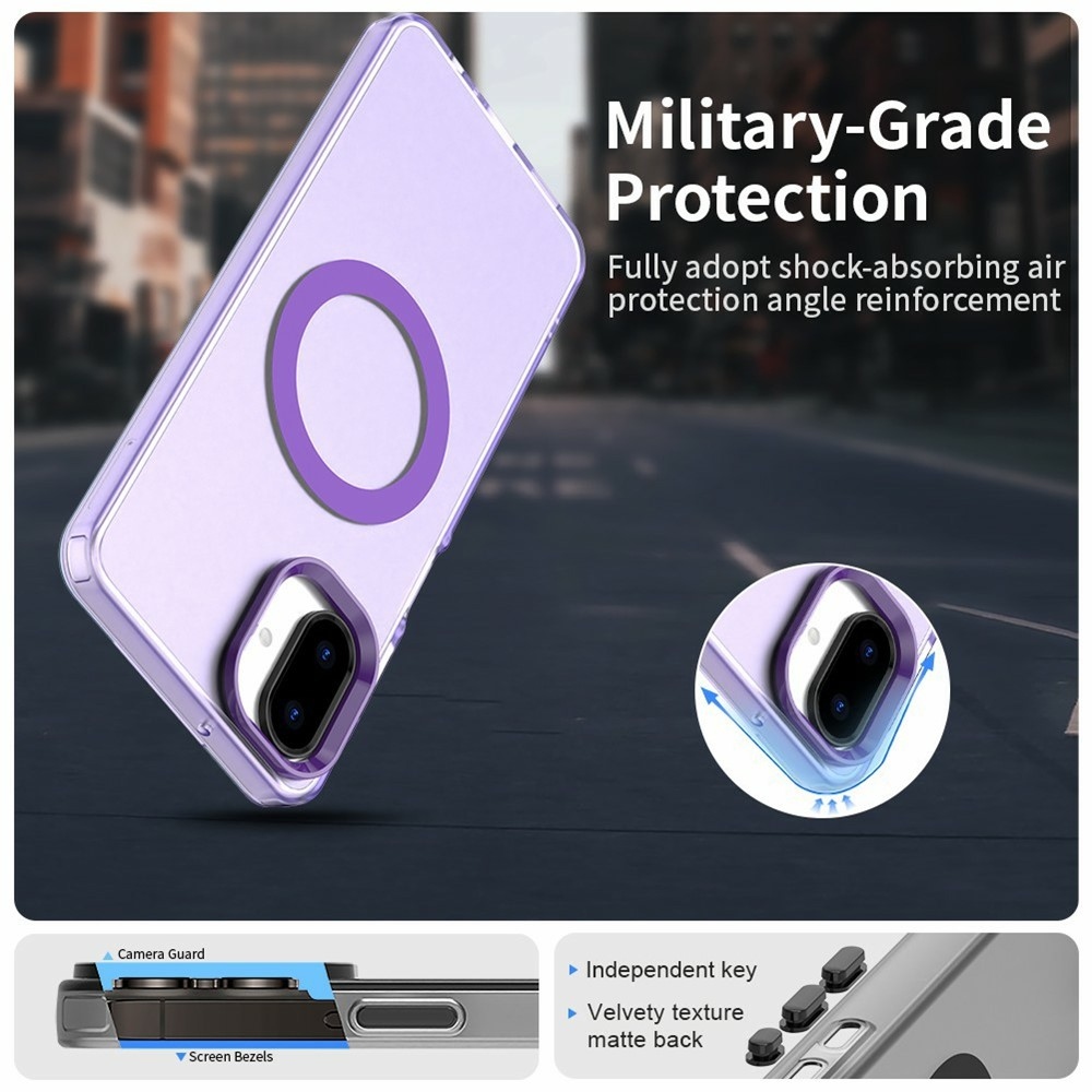 Candy zselés tok MagSafe Samsung Galaxy A07 4G - lila