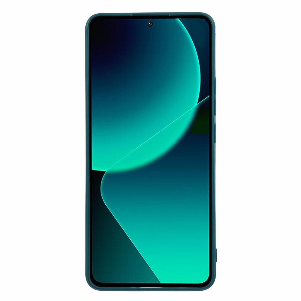 Edge zselés tok Xiaomi 13T/13T Pro készülékhez - sötétzöld