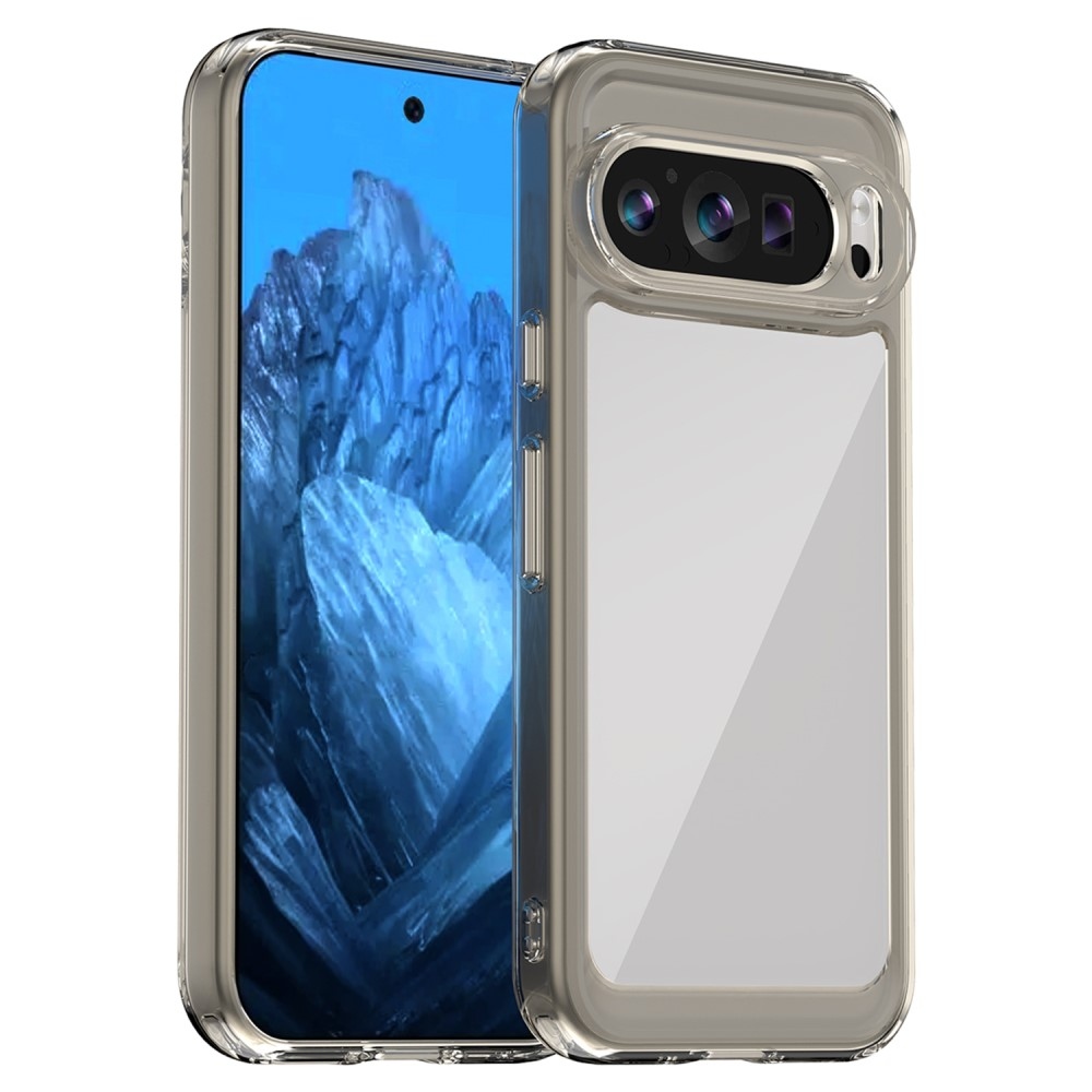Gél tok kemény hátlappal a Google Pixel 9/9 Pro számára - szürke