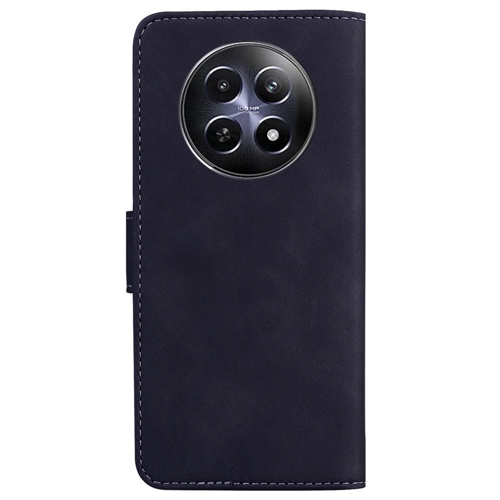 Szilárd könyvtáska a Realme 12 5G/12x 5G készülékhez - fekete