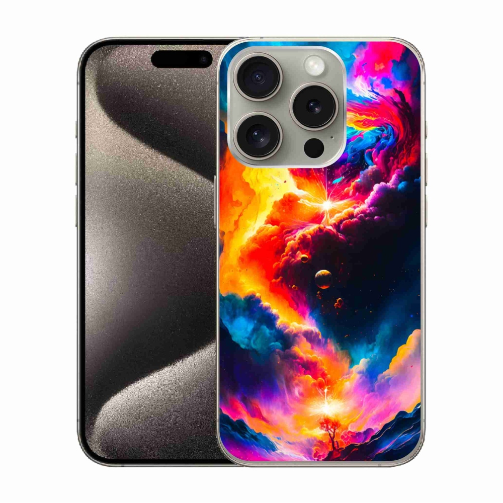 Zselés borítás mmCase iPhone 15 Pro készülékhez - absztrakt motívum