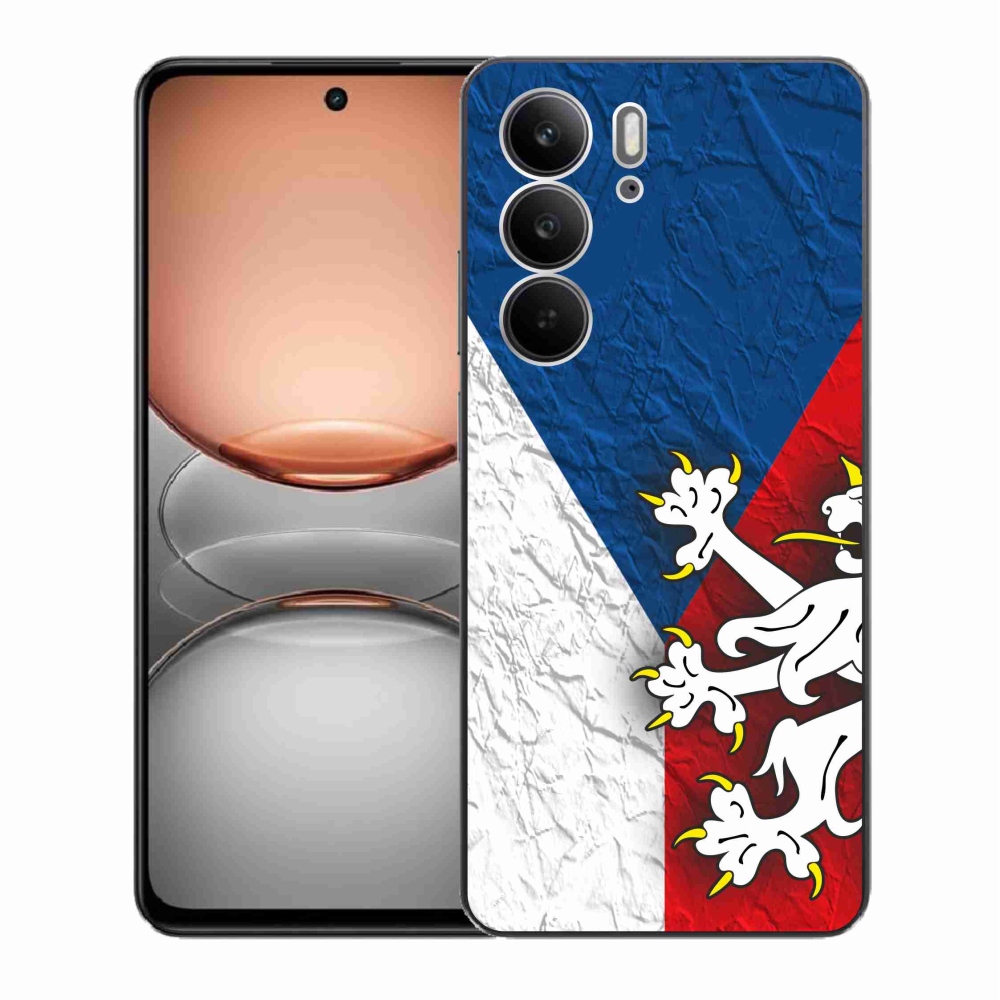 Zselés borító mmCase a Realme C75 készülékhez - cseh zászló 1