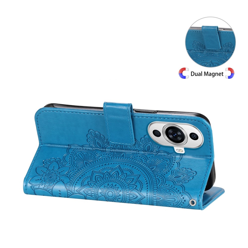 Mandala könyv tok a Huawei Nova 11-hez - kék
