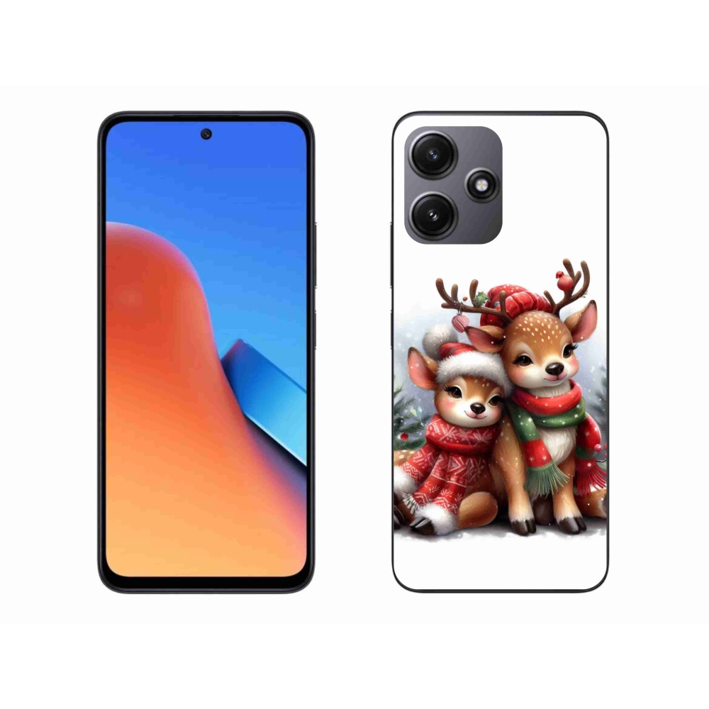 Gél borítás mmCase a Xiaomi Redmi 12 5G számára - karácsonyi rénszarvas