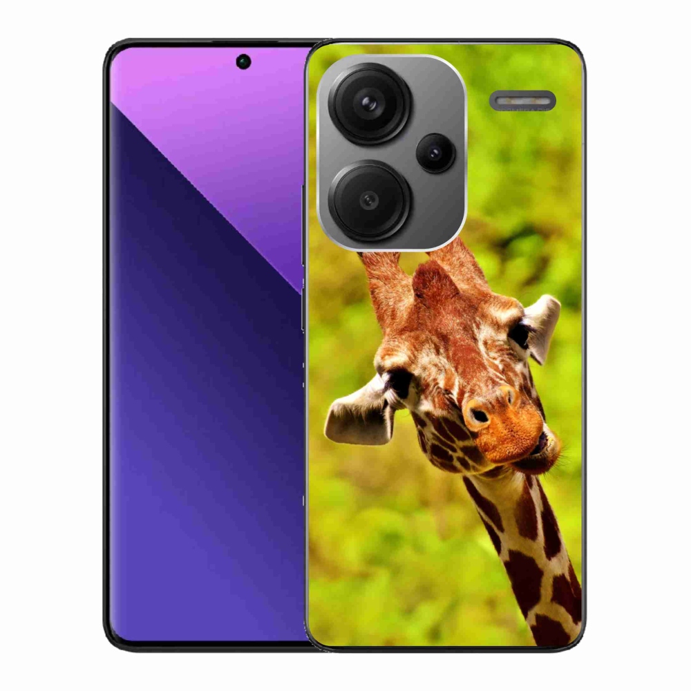 Zselés borítás mmCase a Xiaomi Redmi Note 13 Pro+ 5G - zsiráf számára