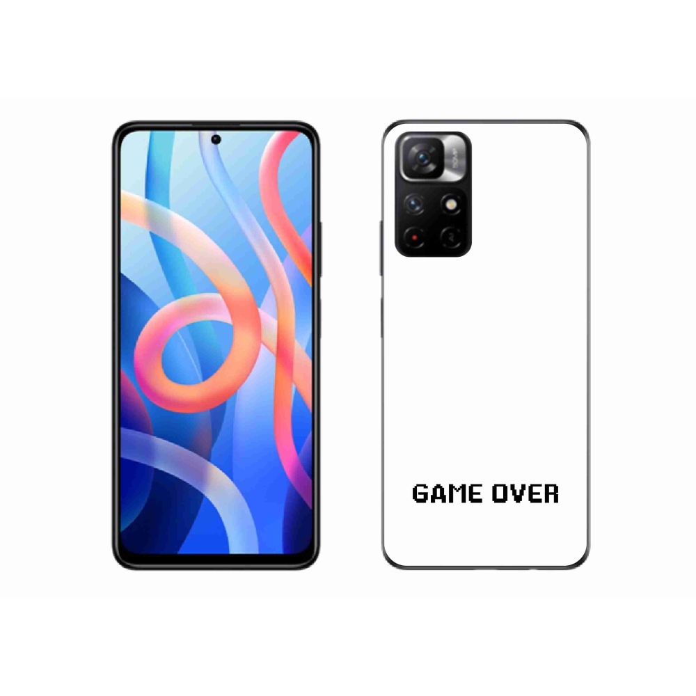 Gél borító mmCase a Xiaomi Redmi Note 11S 5G-hez - játék fehér háttérrel