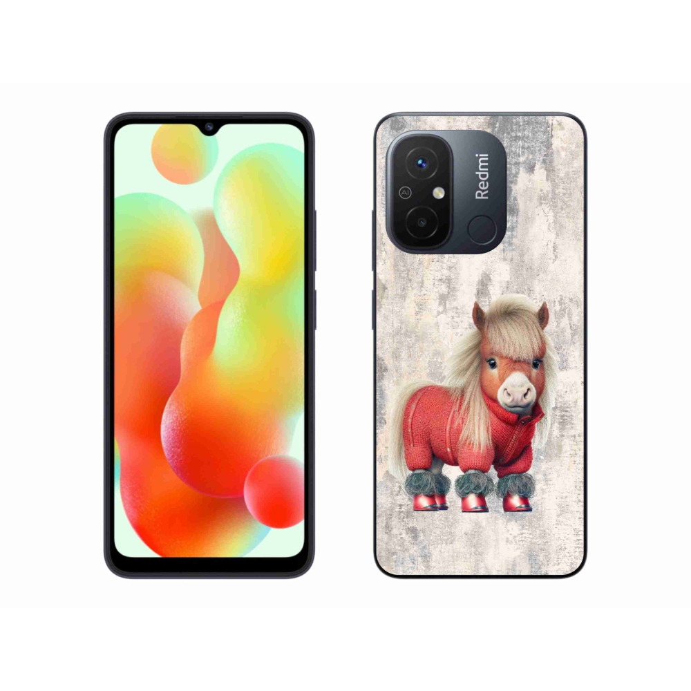 Gél borítás mmCase a Xiaomi Redmi 12C-hez - póni pulóverben