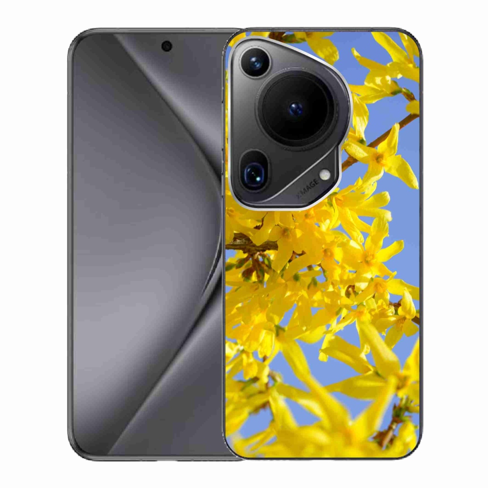 Gél borító mmCase a Huawei Pura 70 Ultra készülékhez - sárga virágok