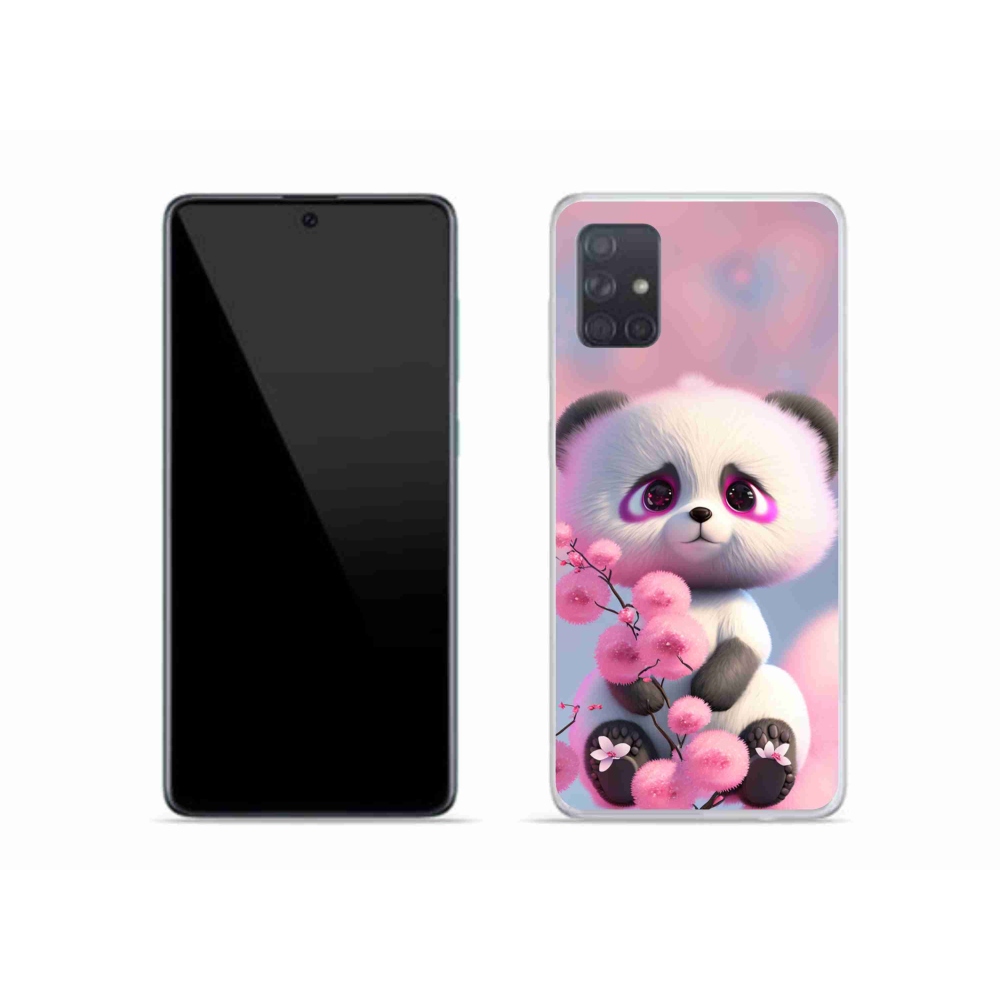 Gél védőhuzat mmCase Samsung Galaxy A51 - aranyos panda 1