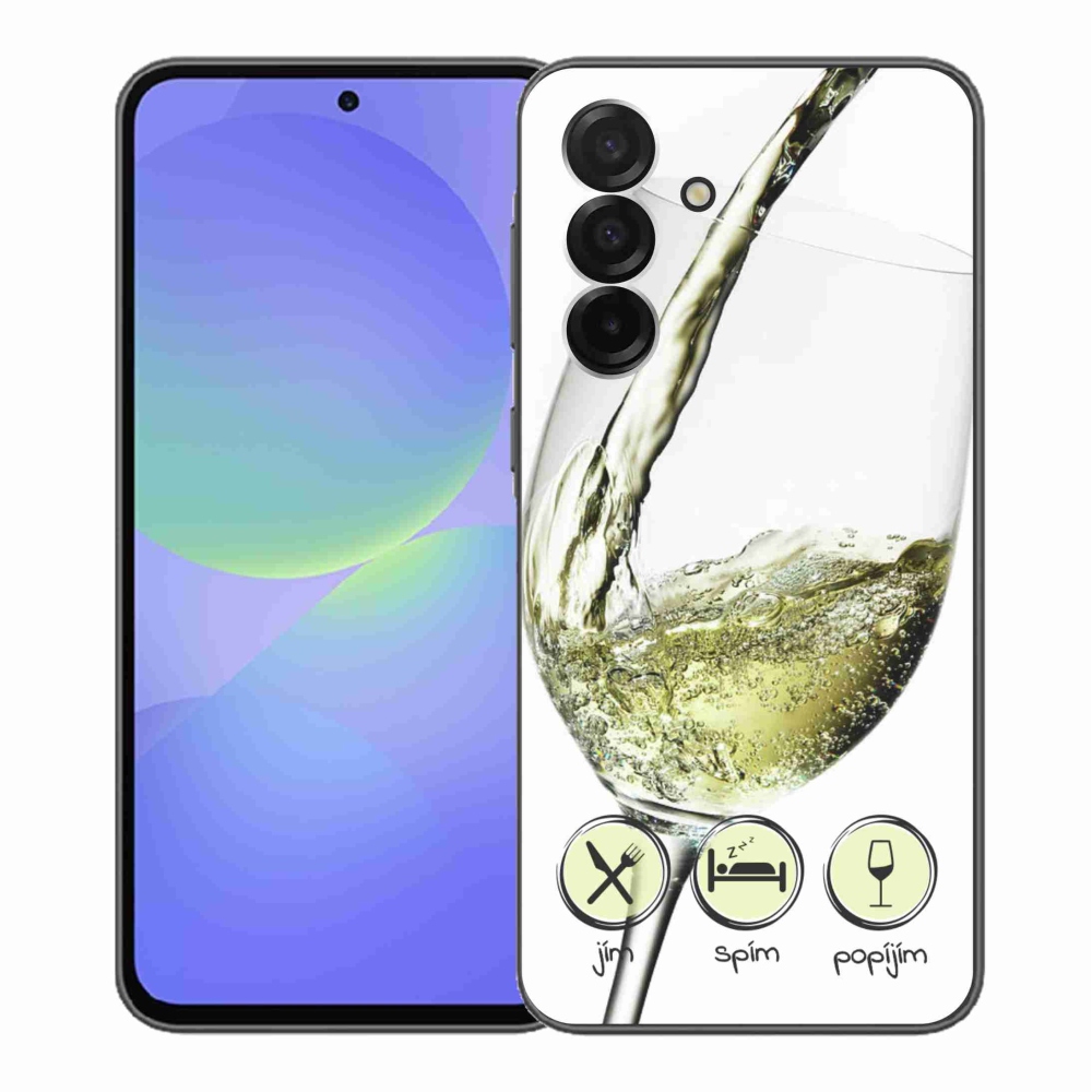 Zselés borítás mmCase Samsung Galaxy A36 5G - borospohár fehér