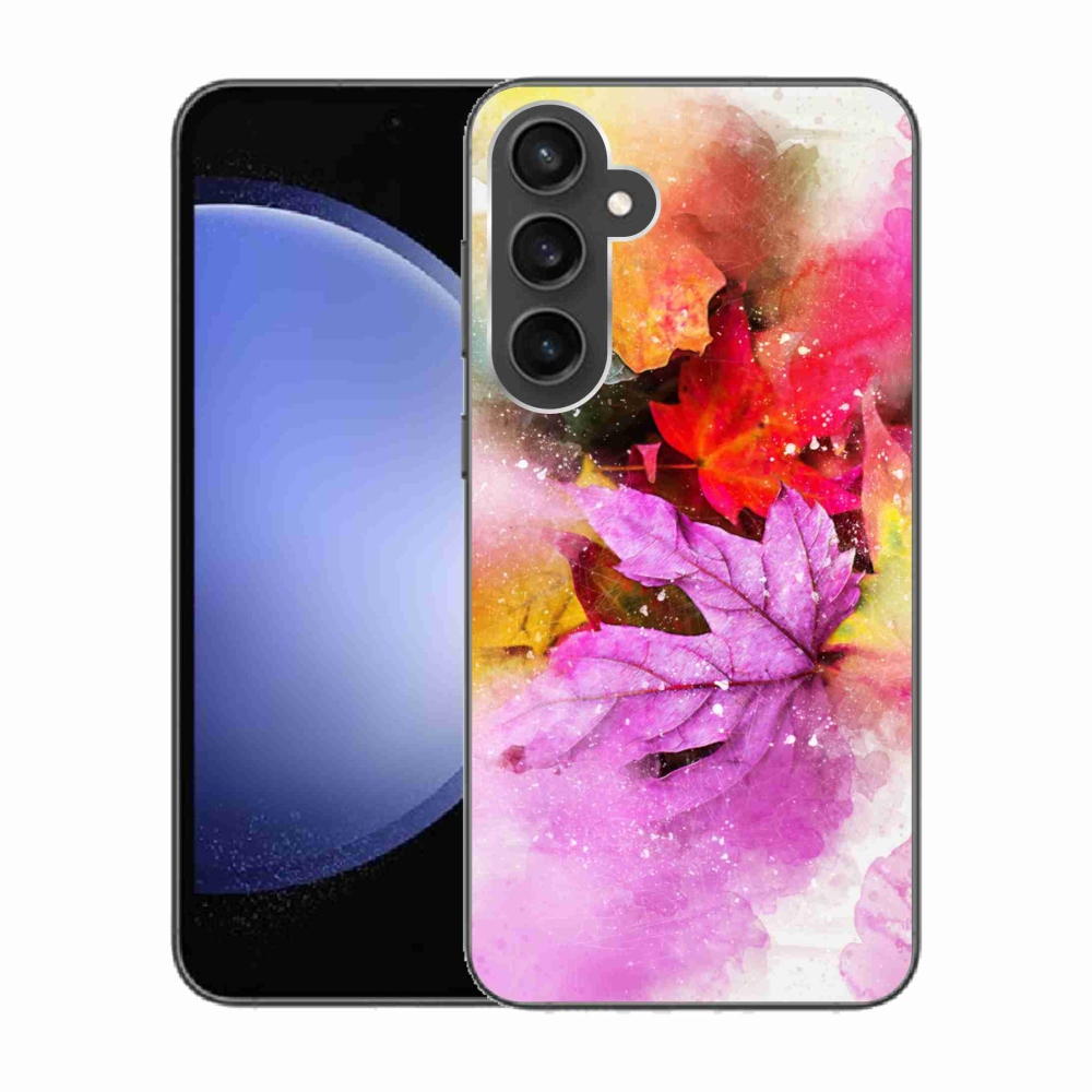 Gél borítás mmCase Samsung Galaxy S23 FE készülékhez - színes levelek