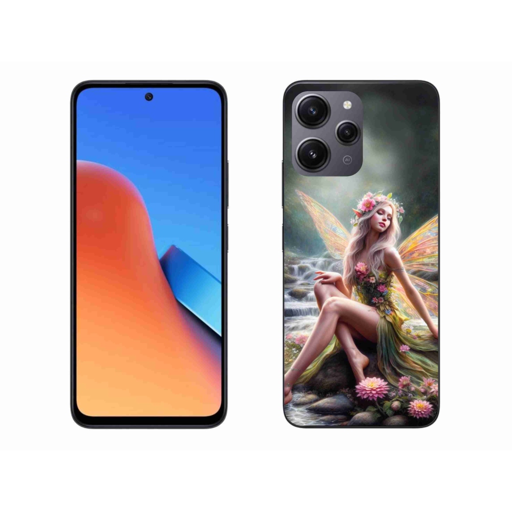 Gél borító mmCase a Xiaomi Redmi 12 - pillangó nőhöz 1
