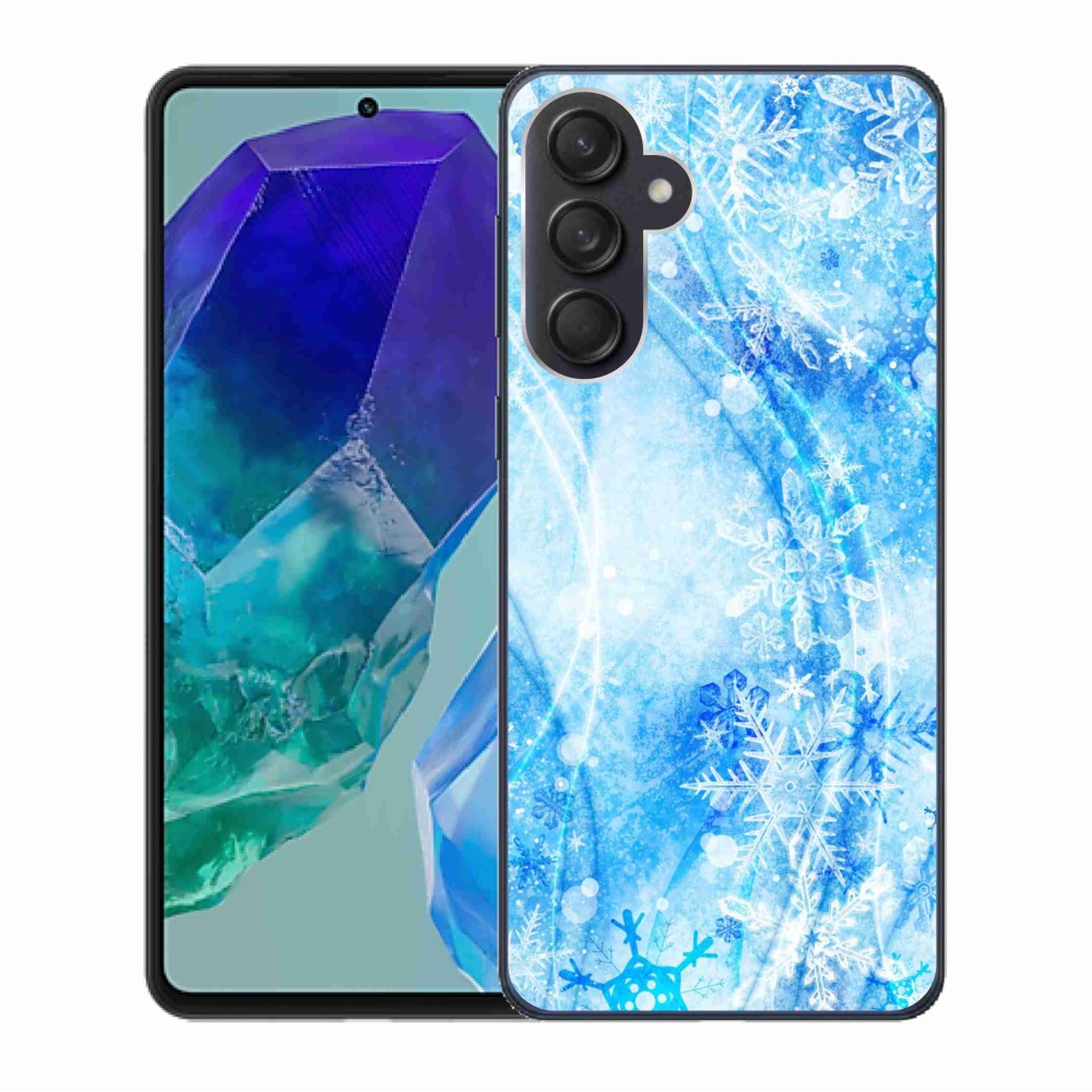 Zselés borítás mmCase Samsung Galaxy M55 5G - hópelyhekhez