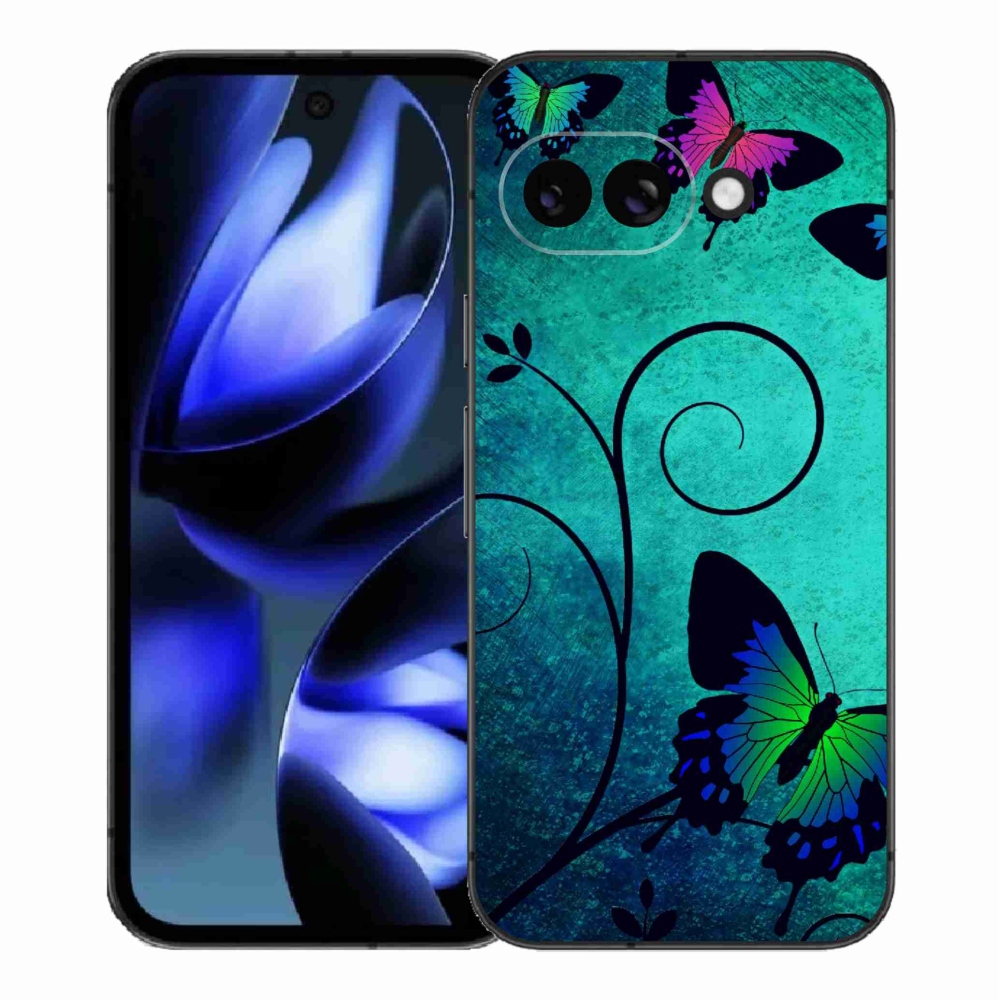 Gél borítás mmCase a Google Pixel 9a számára - színes pillangók