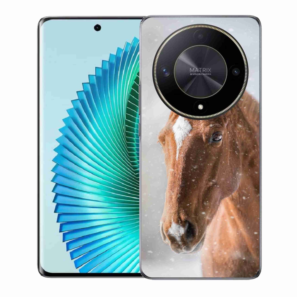 Zselés borítás mmCase a Honor Magic 6 Lite 5G készülékhez - barna ló 2