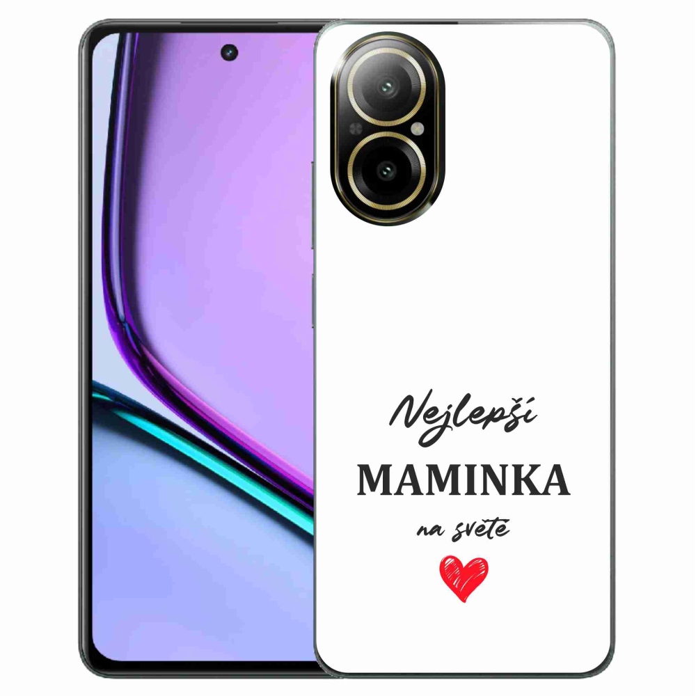 Gél borító mmCase a Realme C67 készülékre - legjobb anya 1 fehér háttér