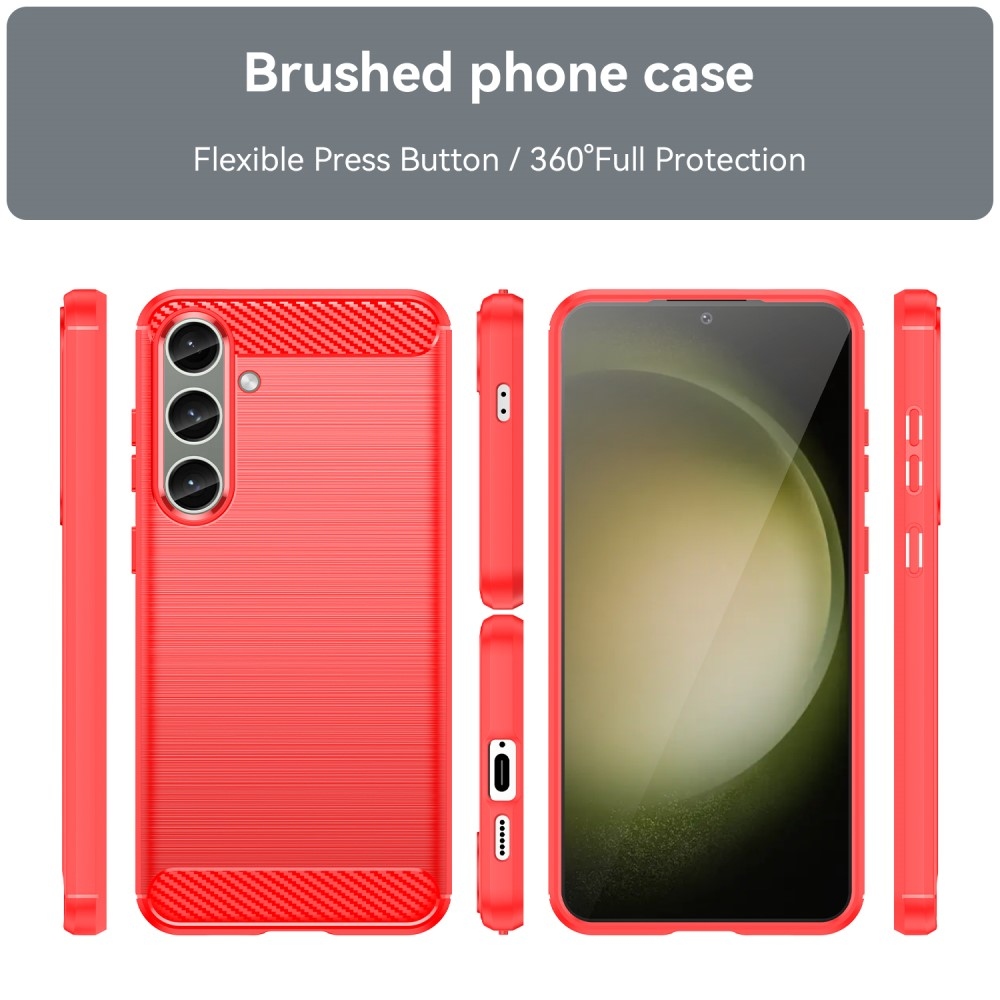 Szénálló zselés tok Samsung Galaxy S24+/S25+ készülékhez - piros