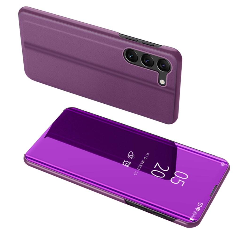 Átlátszó zárófedél matt előlappal Samsung Galaxy S24+ készülékre - világos lila