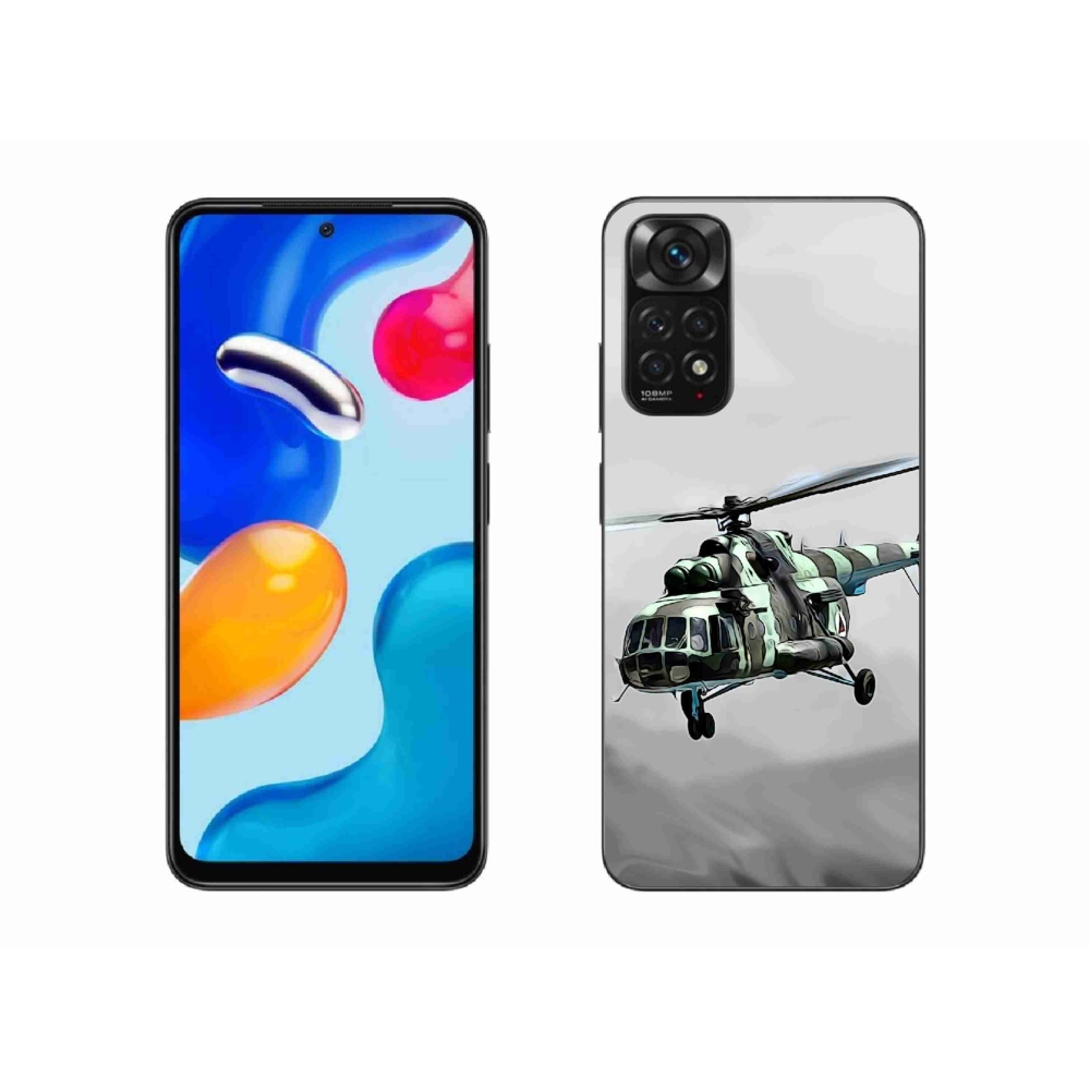 Gél borítás mmCase a Xiaomi Redmi Note 11 4G-hez - katonai helikopter