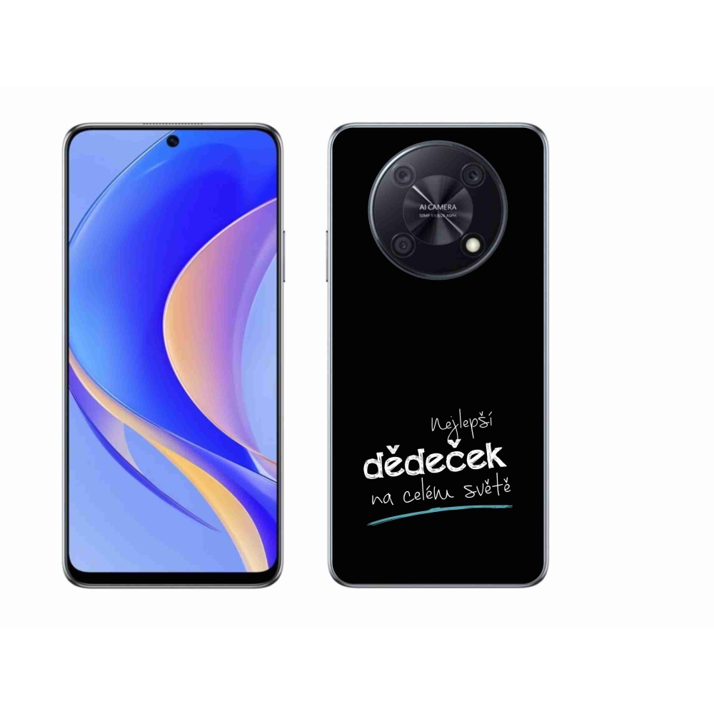 Gél borító mmCase a Huawei Nova Y90 - a legjobb nagypapa 3 fekete háttérrel