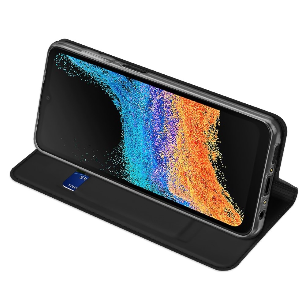 DUX könyvtáska Samsung Galaxy Xcover 7 Pro készülékhez - fekete
