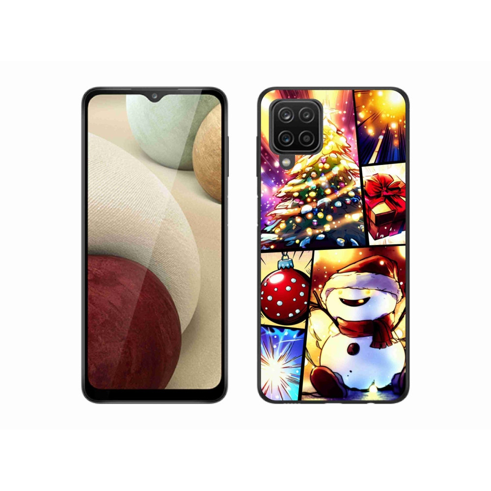 Gél borítás mmCase Samsung Galaxy A12 készülékhez - karácsonyi motívumok 1