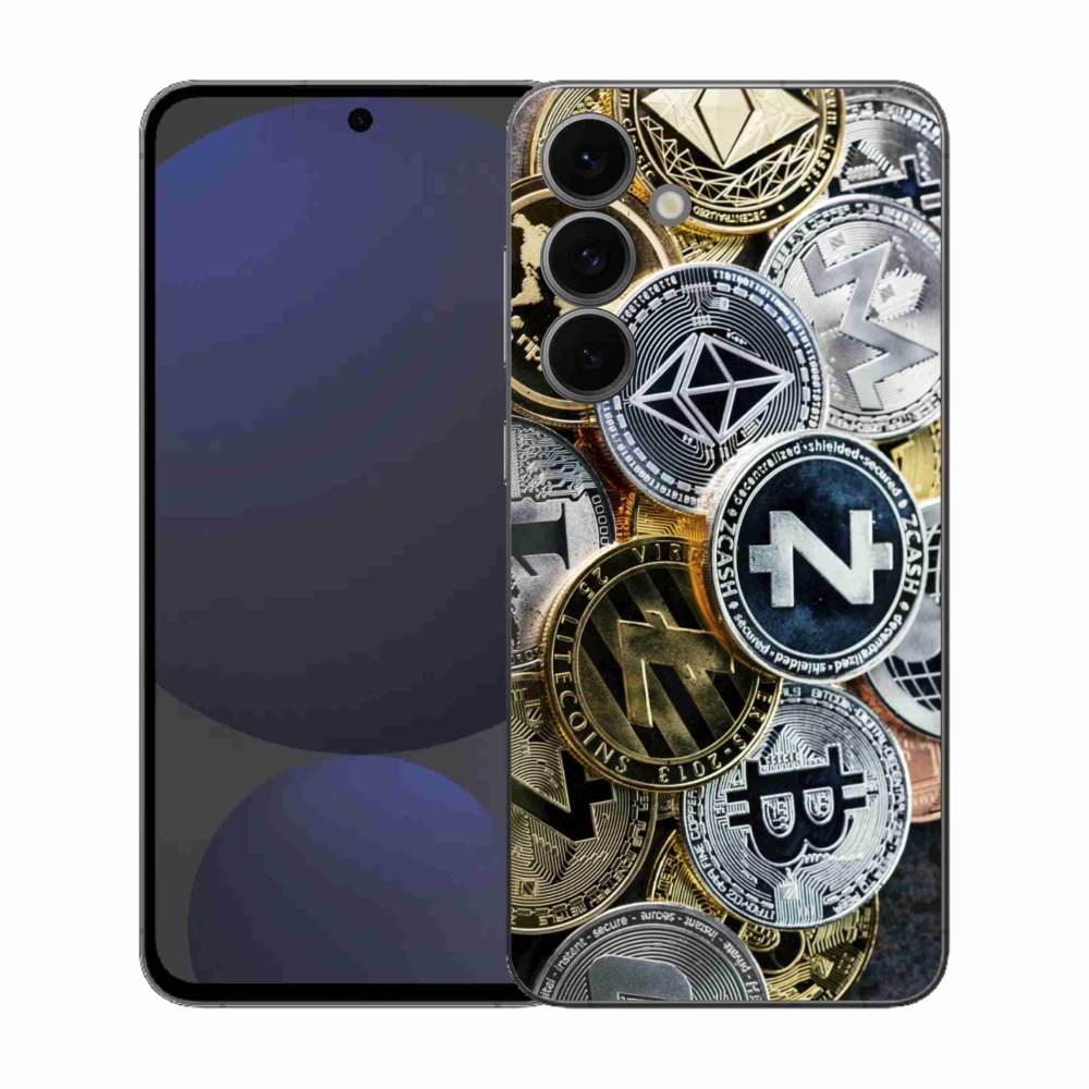 Gél borítás mmCase Samsung Galaxy S25 FE készülékhez - kriptovaluták