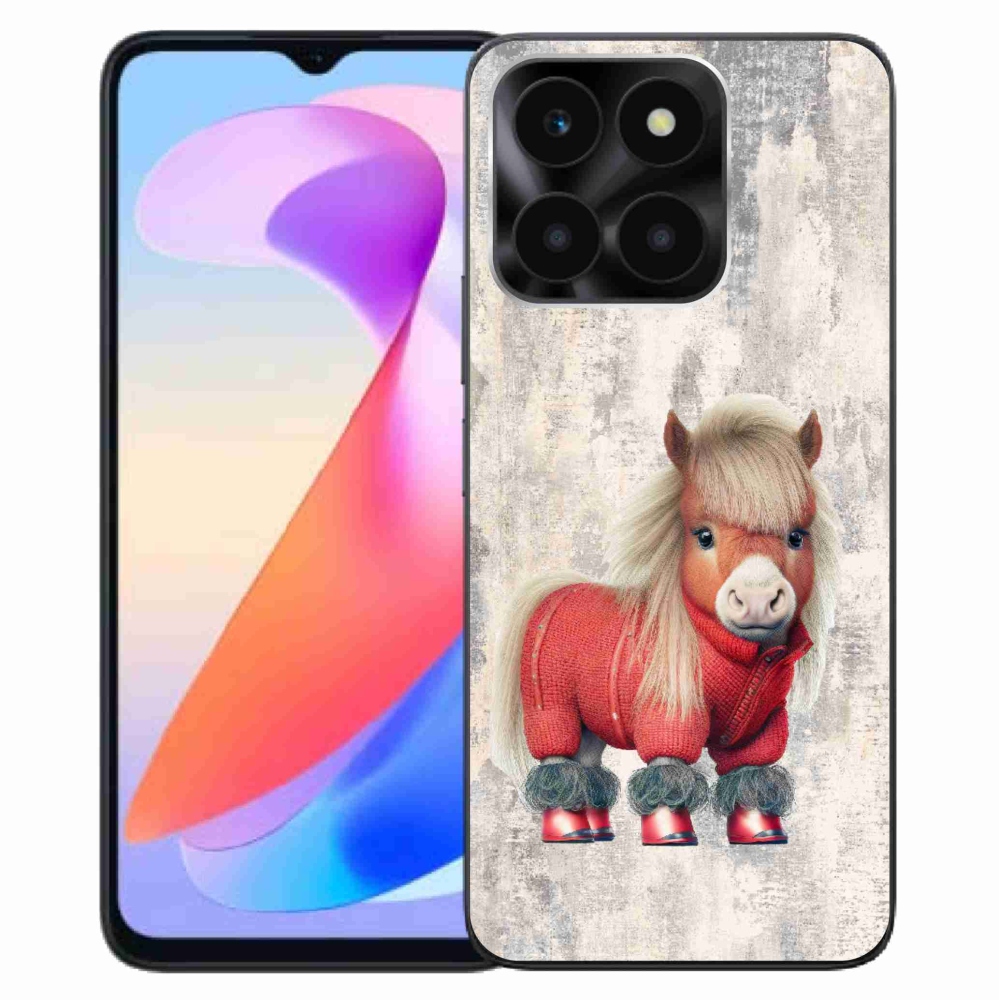Zselés borítás mmCase a Honor X6a számára - póni pulóverben
