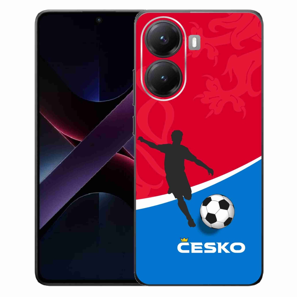 Gél borítás mmCase a Xiaomi Poco X7 Pro 5G-hez - futball Csehország