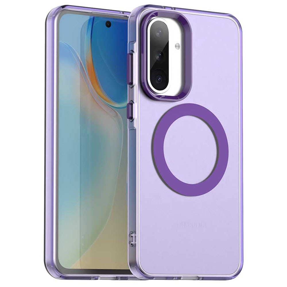 Candy zselés tok MagSafe-val a Samsung Galaxy A36 5G/A56 5G készülékhez - lila