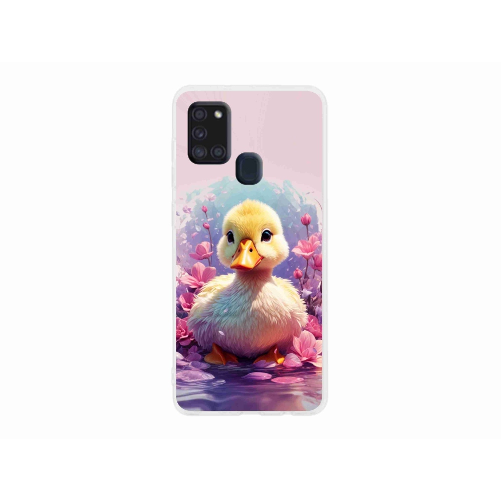 Gél borítás mmCase Samsung Galaxy A21s készülékhez - kacsa