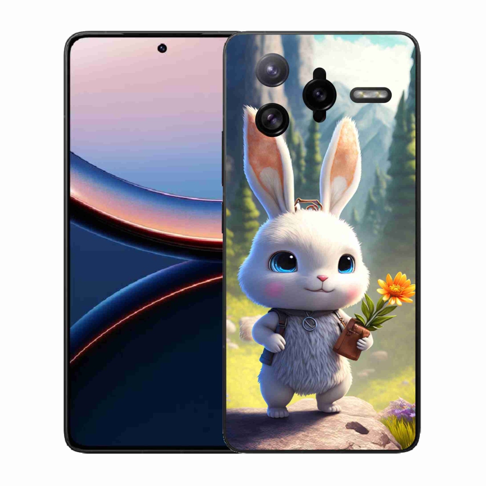 Gél borítás mmCase a Xiaomi Poco F7 Ultra számára - aranyos nyuszi