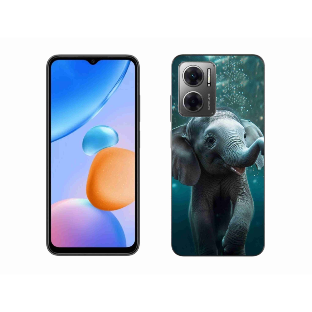 Gél borítás mmCase a Xiaomi Redmi 10 5G-hez - elefánt a víz alatt