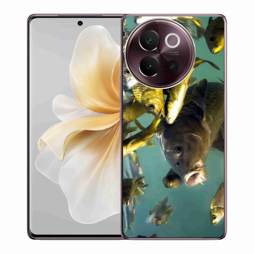 Gél tok mmCase a Vivo V40 Lite 5G számára - halak iskolája