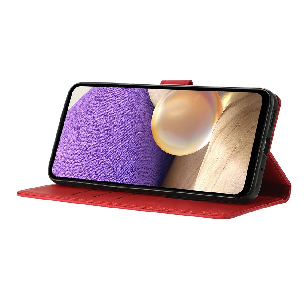 Háromszögek könyv tok Xiaomi 15T-hez - piros