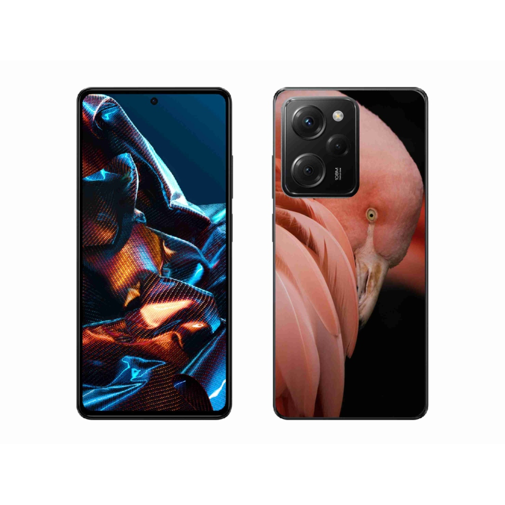 Gél borítás mmCase a Xiaomi Poco X5 Pro 5G-hez - flamingó 3