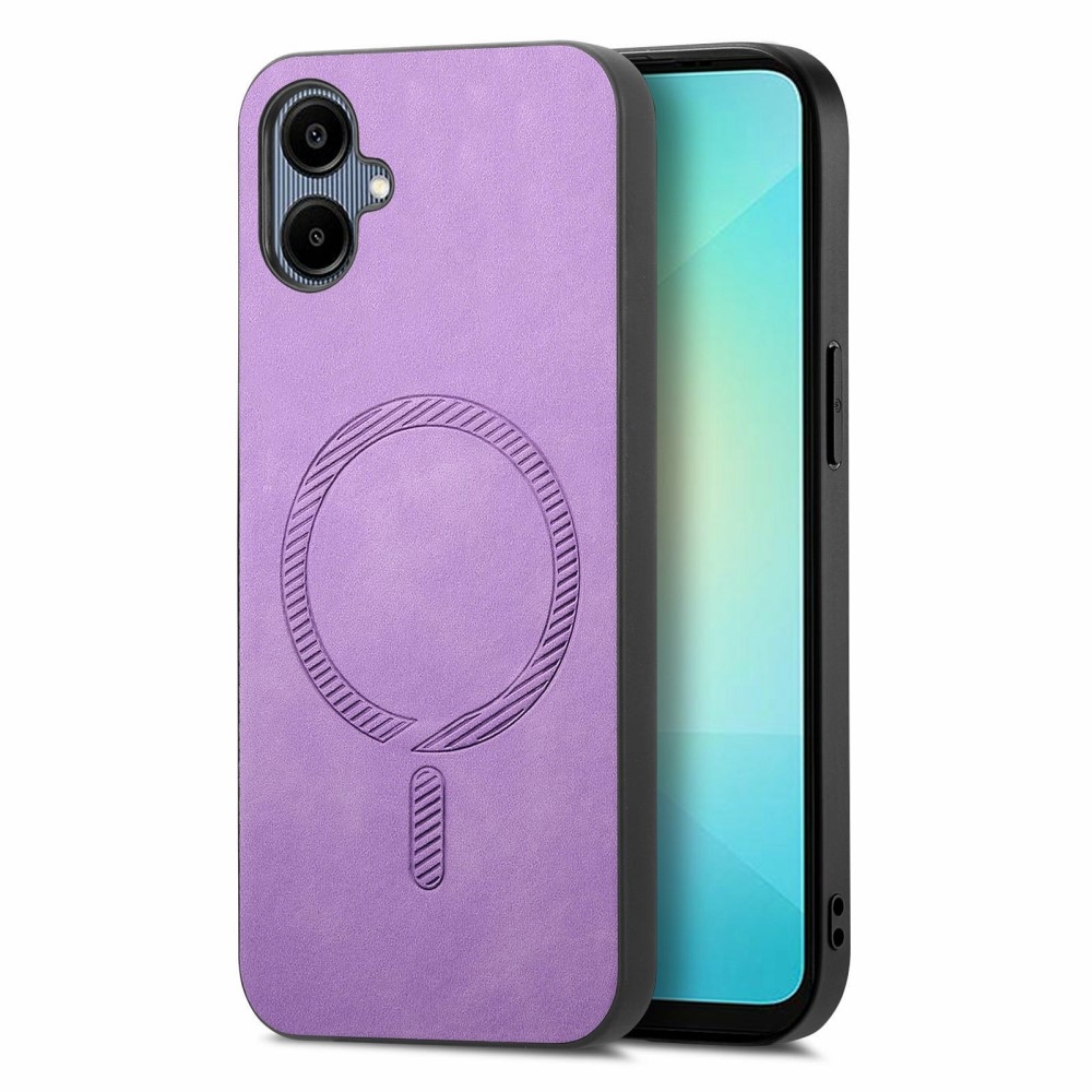 Skiny zselés tok műbőrrel és MagSafe támogatással Samsung Galaxy A06 4G készülékhez - lila